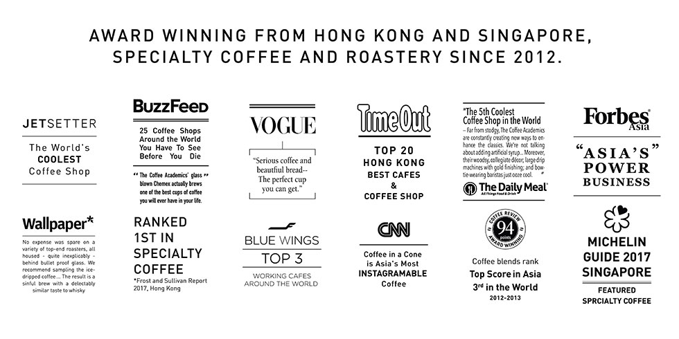 Award Winning from Hong Kong and Singapore, Specialty Coffee and Roastery Since 2012.